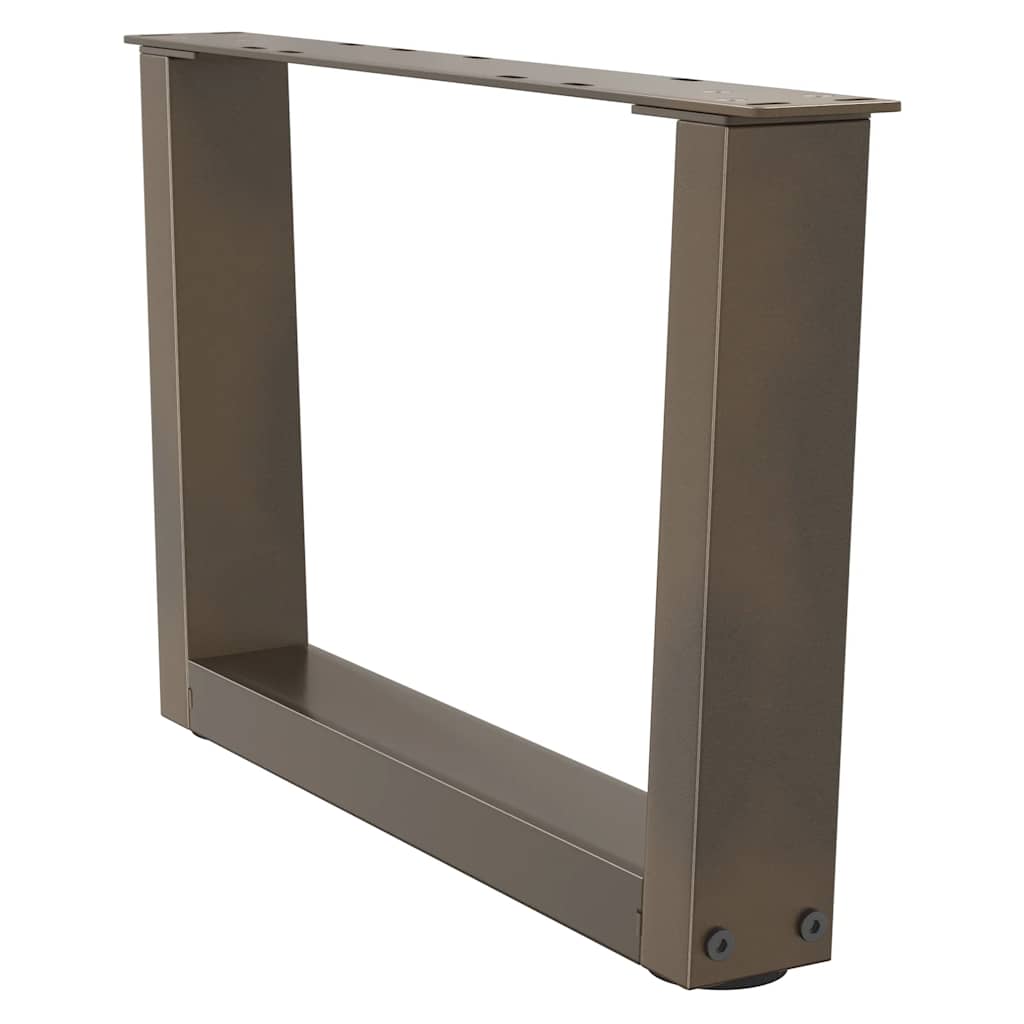 Coffee Table Legs V-Shape 2 pcs Natural Steel 60x(30-31.3) cm Steel