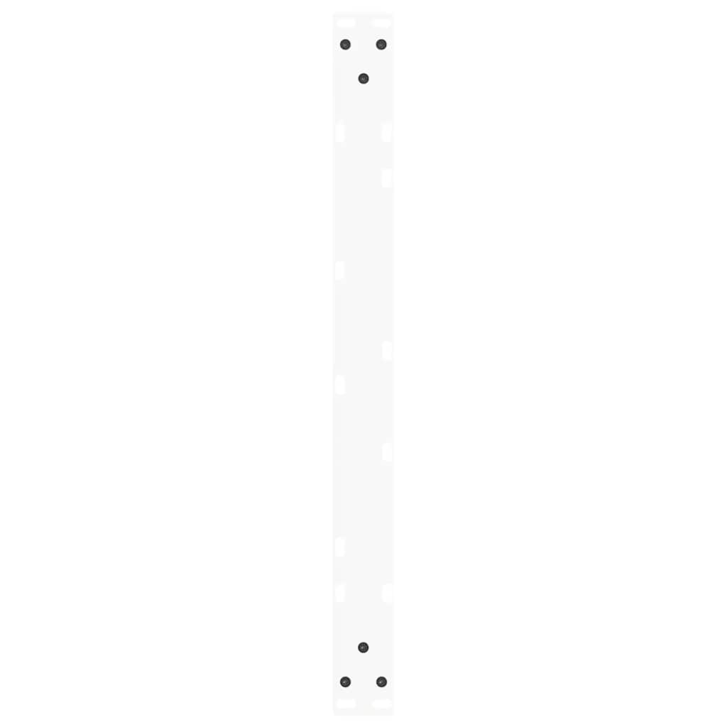 Coffee Table Legs V-Shape 2 pcs White 70x(30-31.3) cm Steel