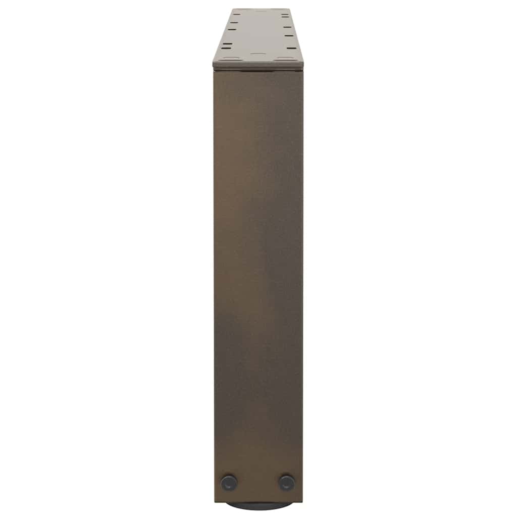 Coffee Table Legs V-Shape 2 pcs Natural Steel 70x(30-31.3) cm Steel