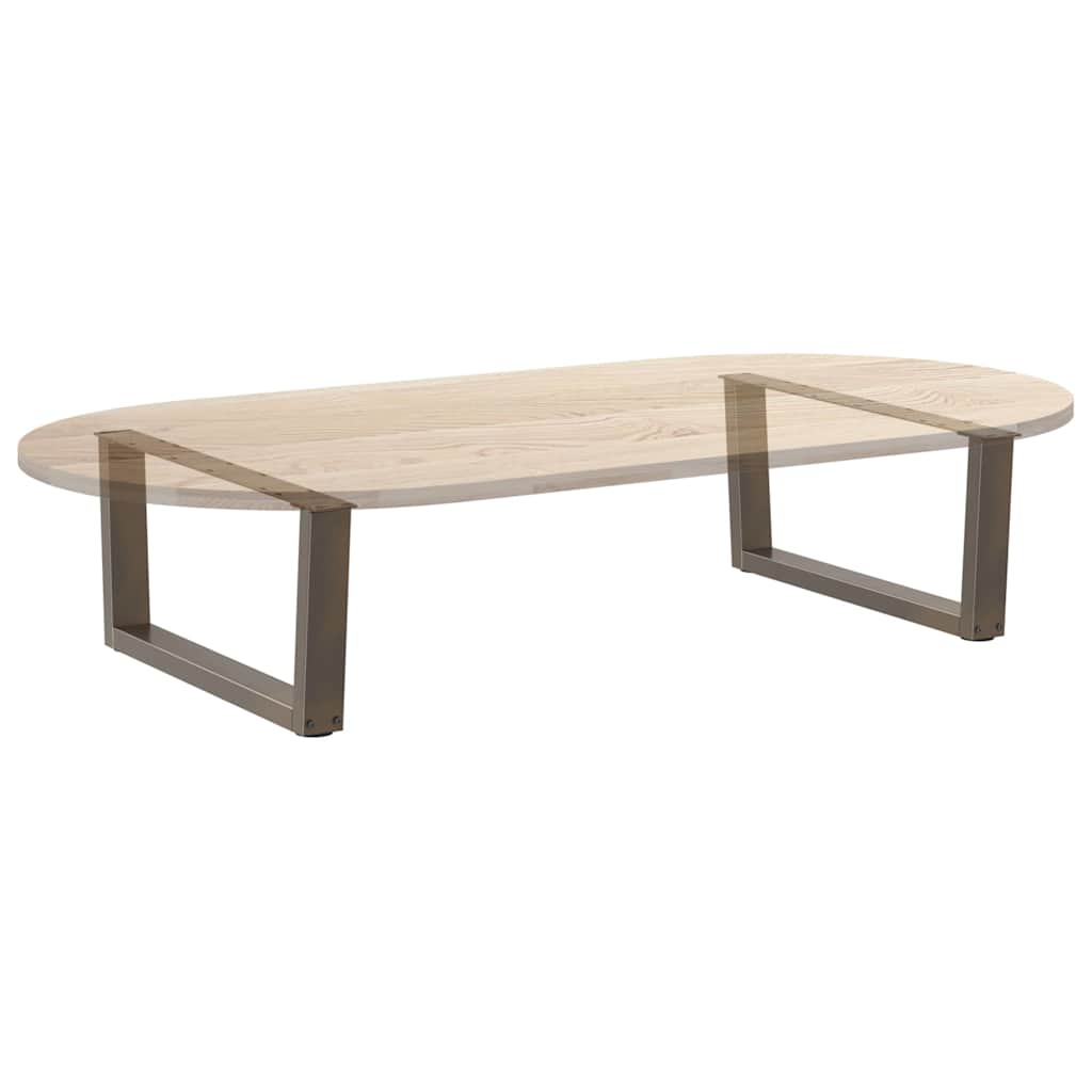 Coffee Table Legs V-Shape 2 pcs Natural Steel 70x(30-31.3) cm Steel