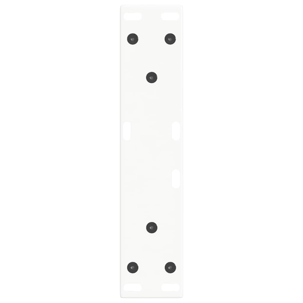 Coffee Table Legs V-Shape 2 pcs White 28x(42-43.3) cm Steel