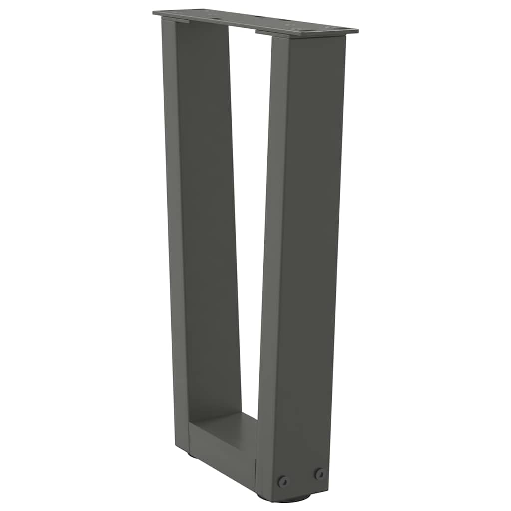 Coffee Table Legs V-Shape 2 pcs Anthracite 28x(42-43.3) cm Steel