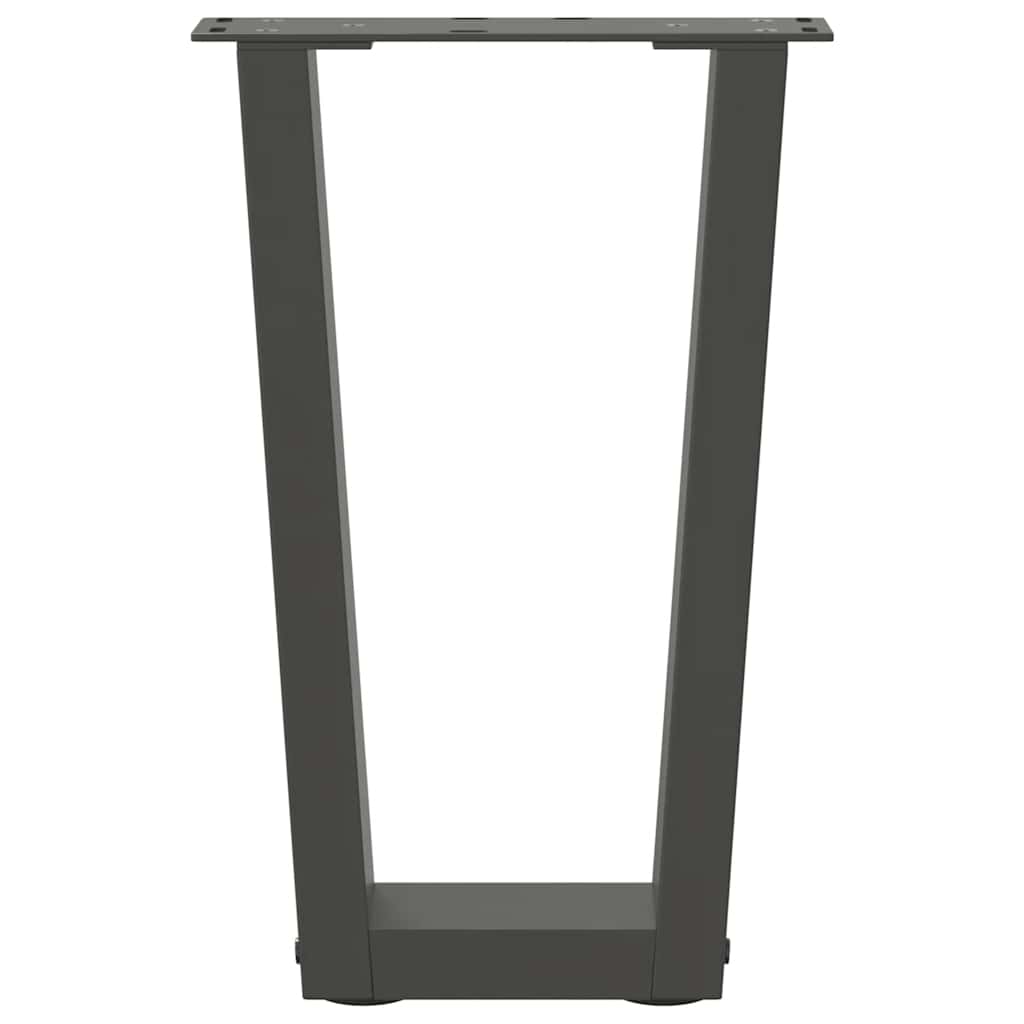 Coffee Table Legs V-Shape 2 pcs Anthracite 28x(42-43.3) cm Steel