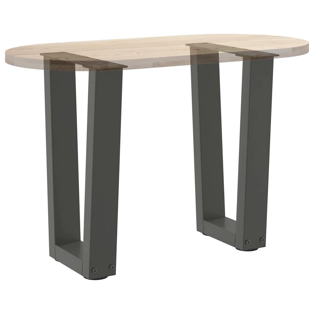 Coffee Table Legs V-Shape 2 pcs Anthracite 28x(42-43.3) cm Steel