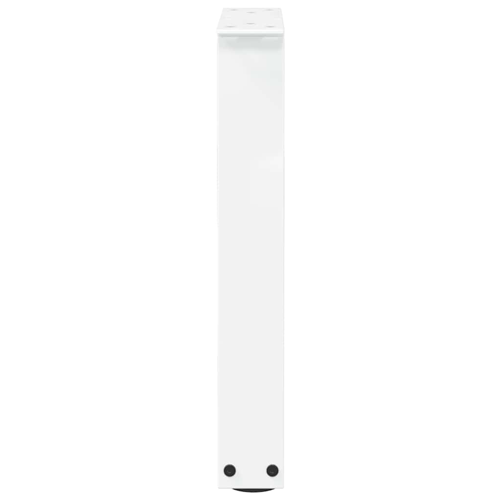 Coffee Table Legs V-Shape 2 pcs White 38x(42-43.3) cm Steel
