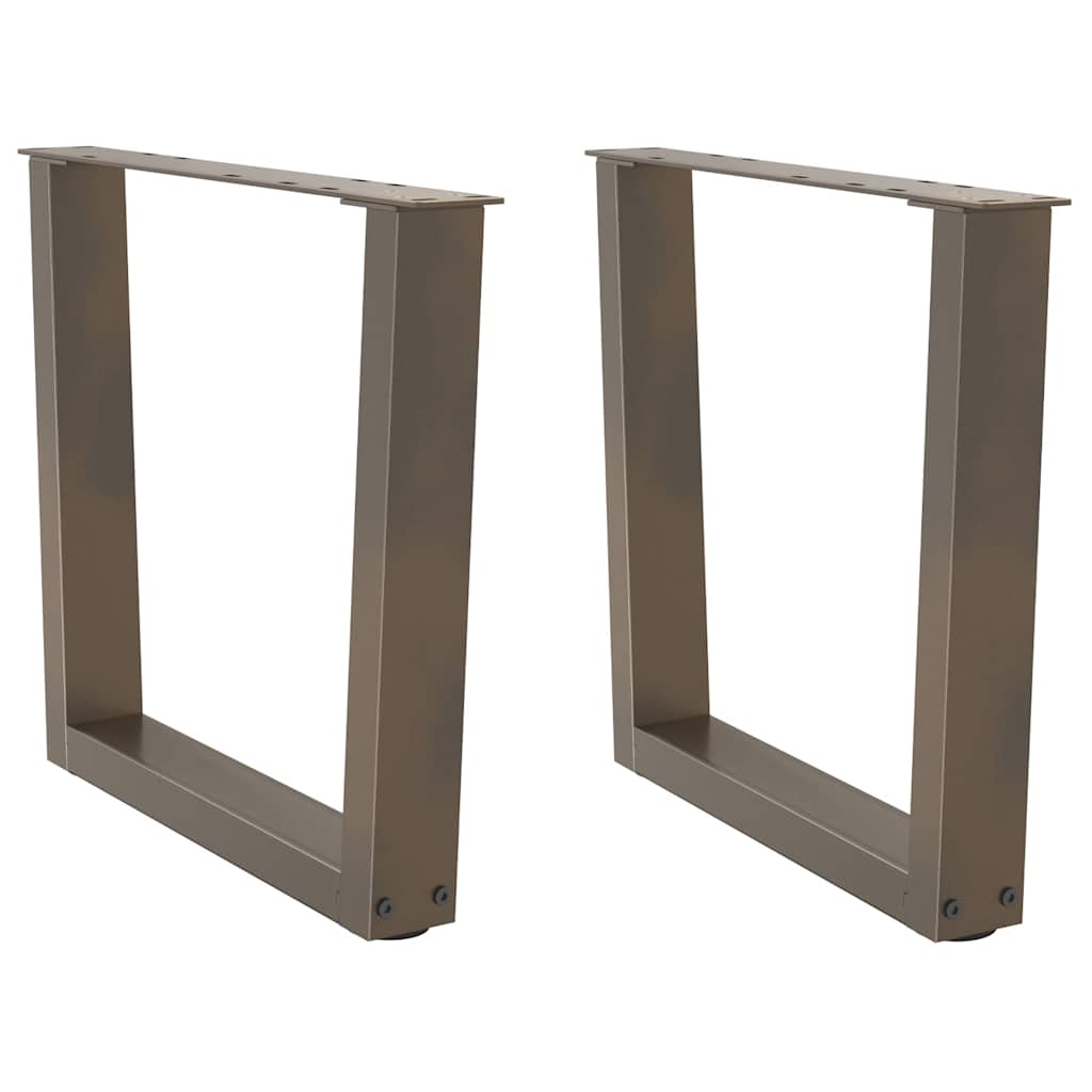 Coffee Table Legs V-Shape 2 pcs Natural Steel 50x(42-43.3) cm Steel