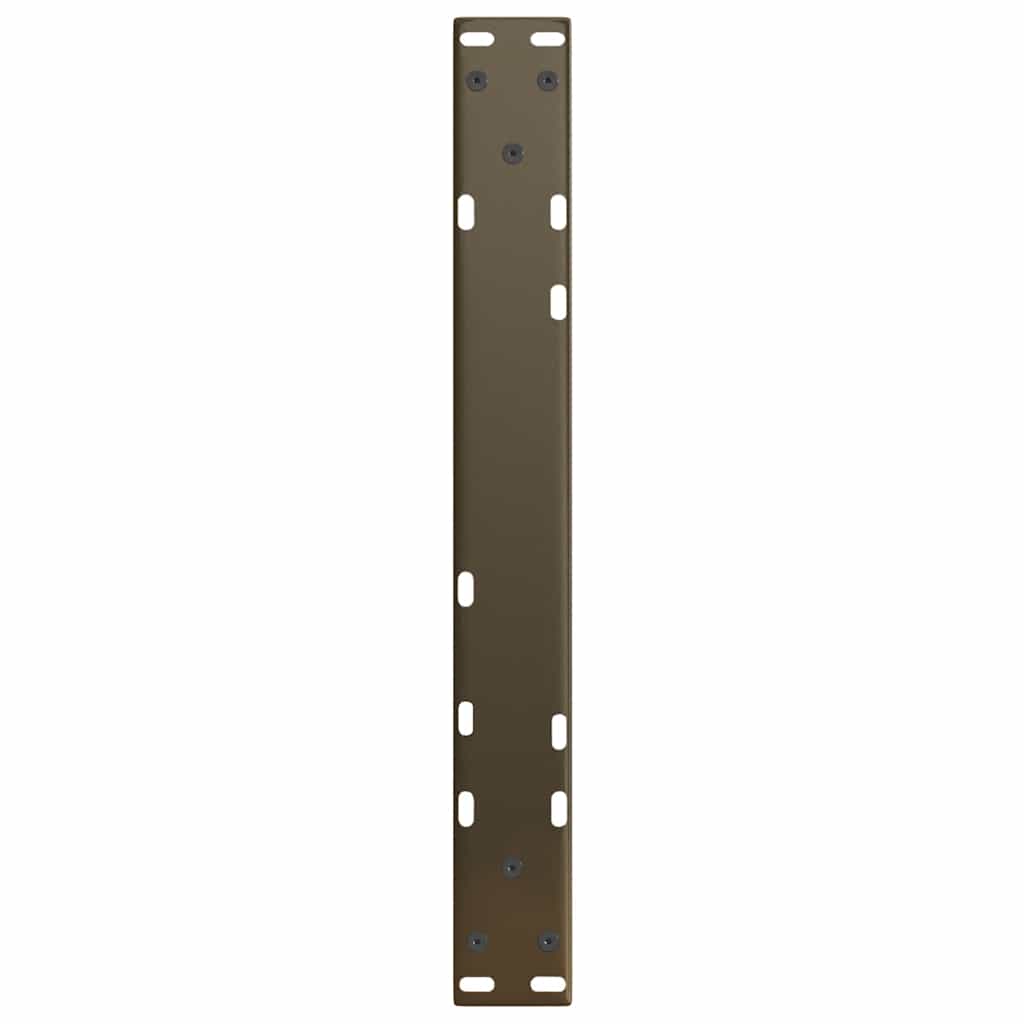 Coffee Table Legs V-Shape 2 pcs Natural Steel 60x(42-43.3) cm Steel