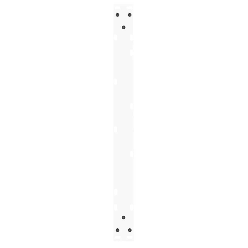 Coffee Table Legs V-Shape 2 pcs White 70x(42-43.3) cm Steel
