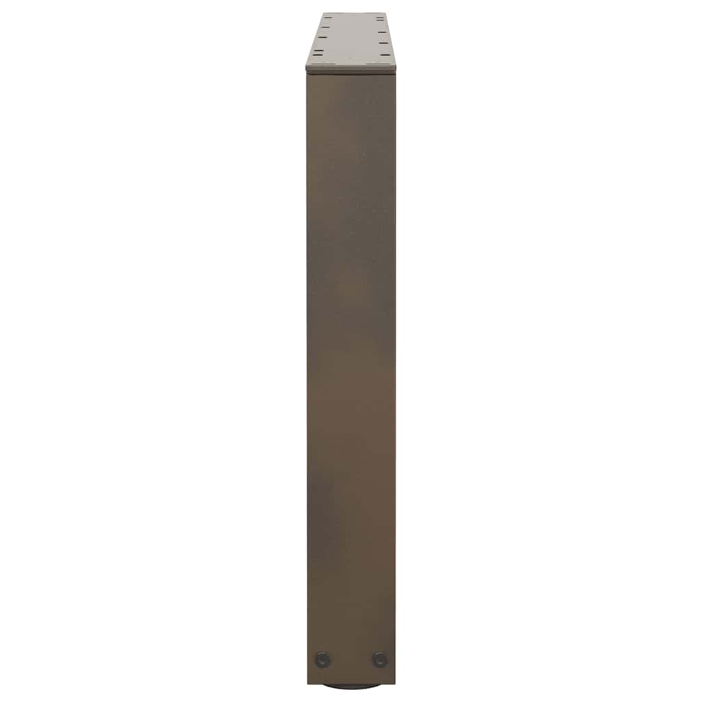 Coffee Table Legs V-Shape 2 pcs Natural Steel 70x(42-43.3) cm Steel
