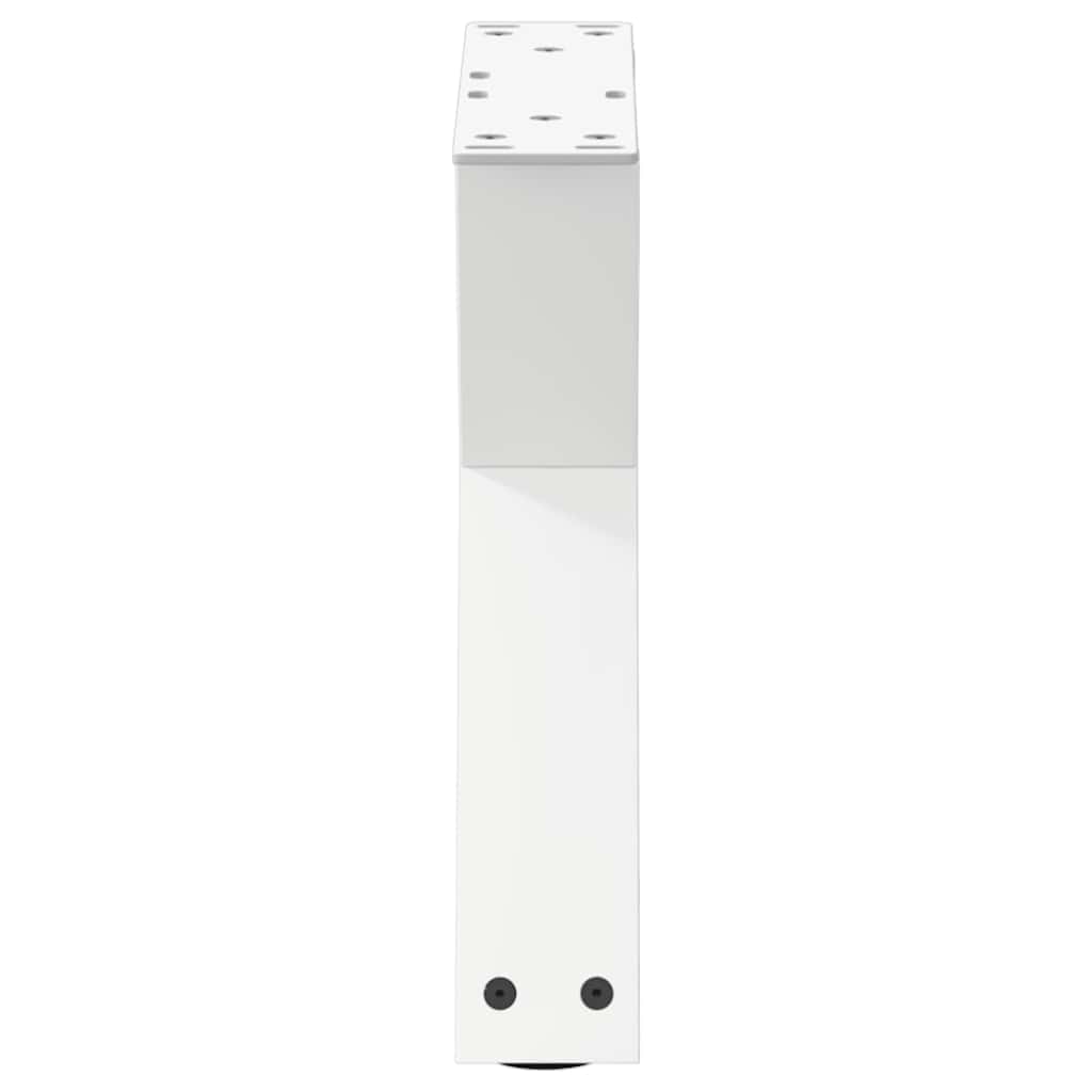 Coffee Table Legs 2 pcs White 30x(30-31.3) cm Steel