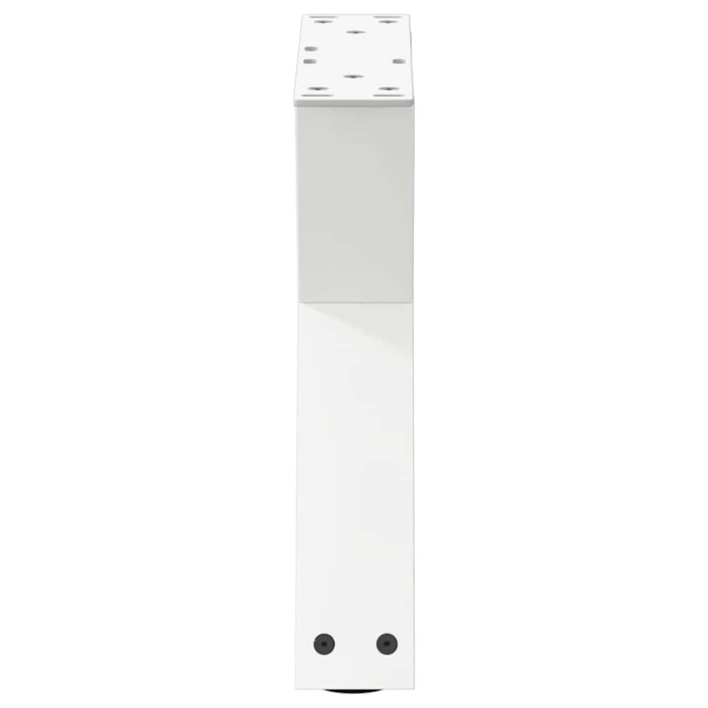 Coffee Table Legs 2 pcs White 40x(30-31.3) cm Steel