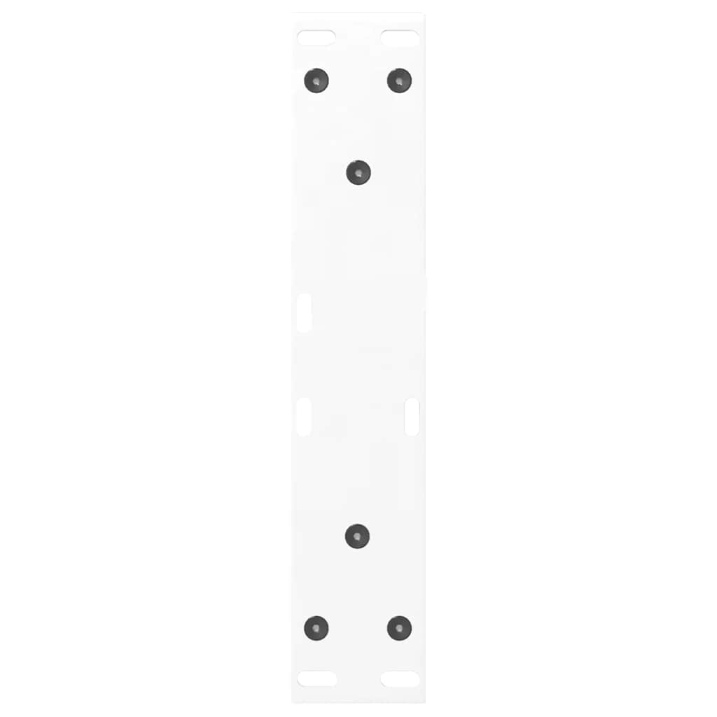 Coffee Table Legs 2 pcs White 40x(30-31.3) cm Steel