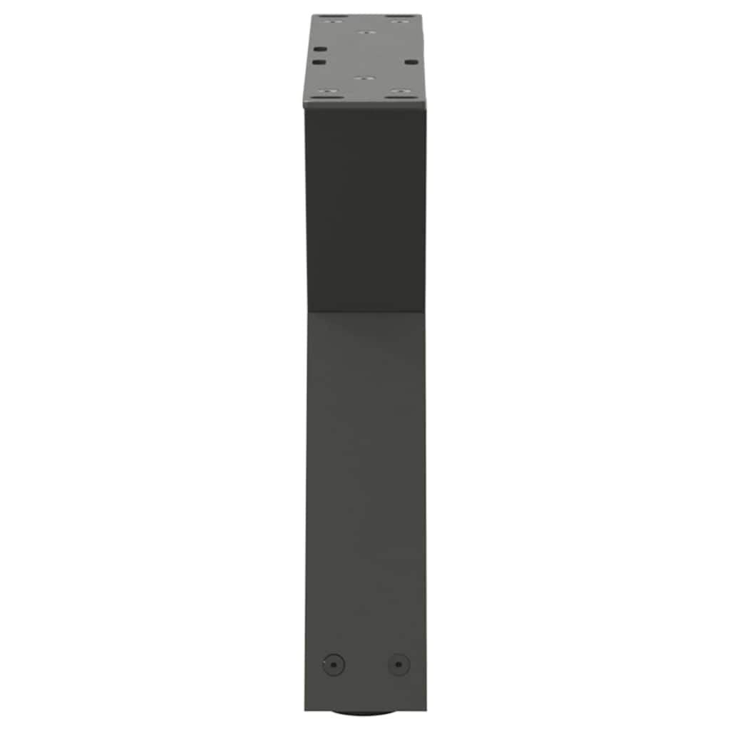 Coffee Table Legs 2 pcs Anthracite 50x(30-31.3) cm Steel