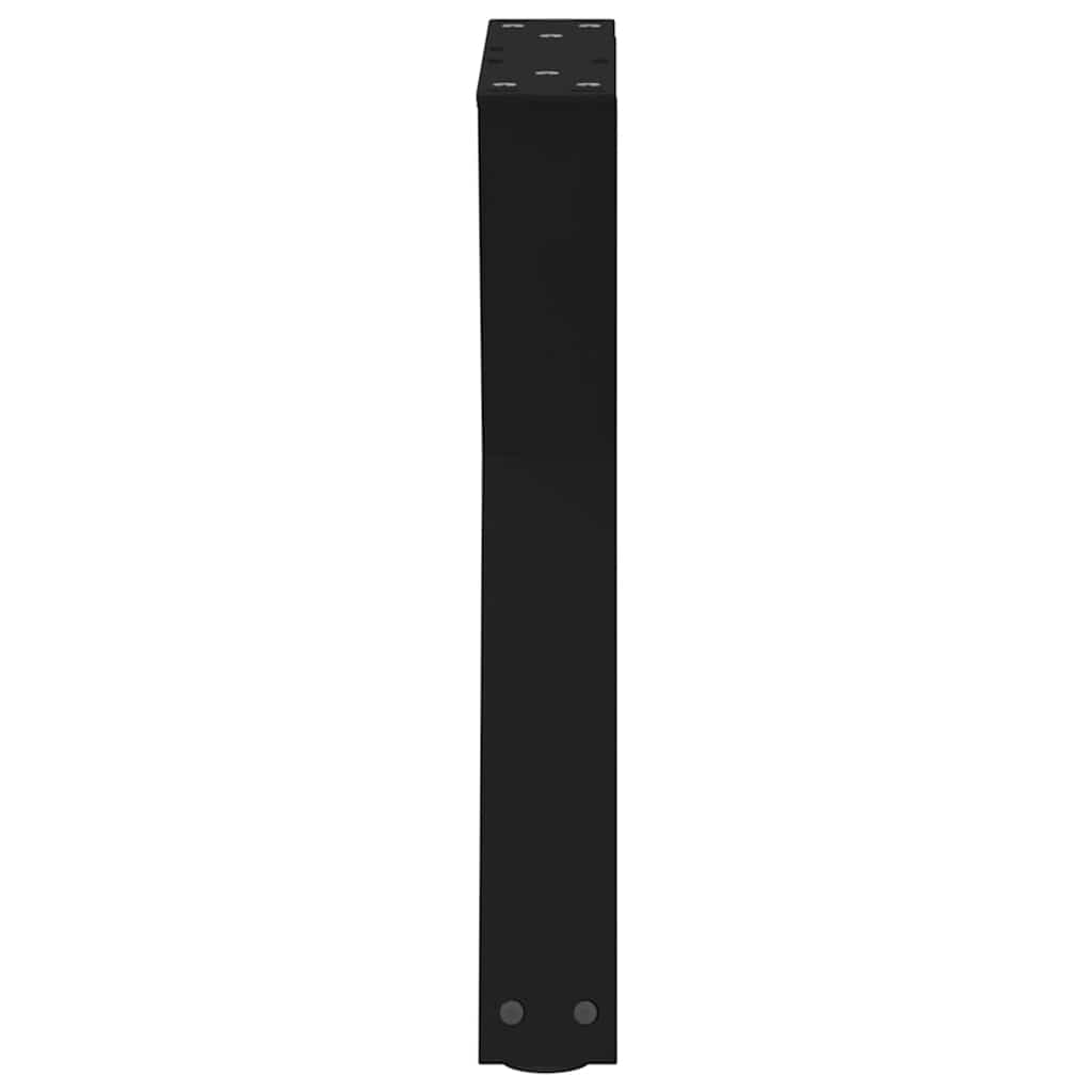 Coffee Table Legs 2 pcs Black 28x(42-43.3) cm Steel