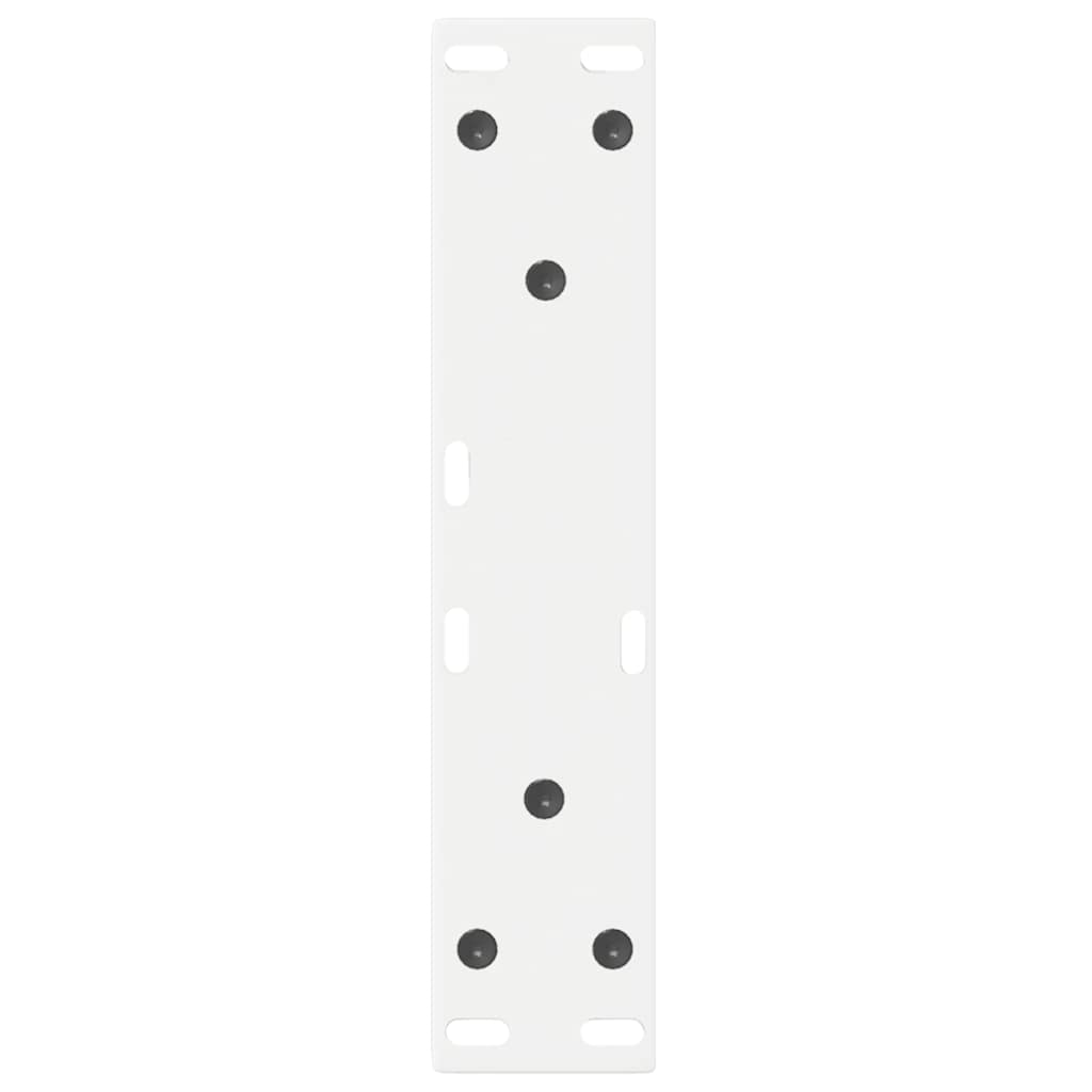 Coffee Table Legs 2 pcs White 28x(42-43.3) cm Steel