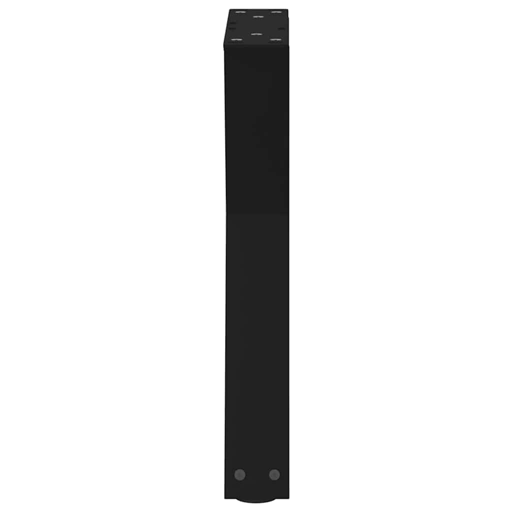 Coffee Table Legs 2 pcs Black 38x(42-43.3) cm Steel