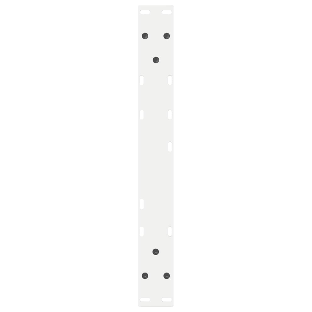 Coffee Table Legs 2 pcs White 50x(42-43.3) cm Steel