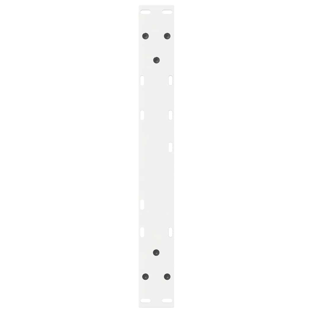 Coffee Table Legs 2 pcs White 60x(42-43.3) cm Steel