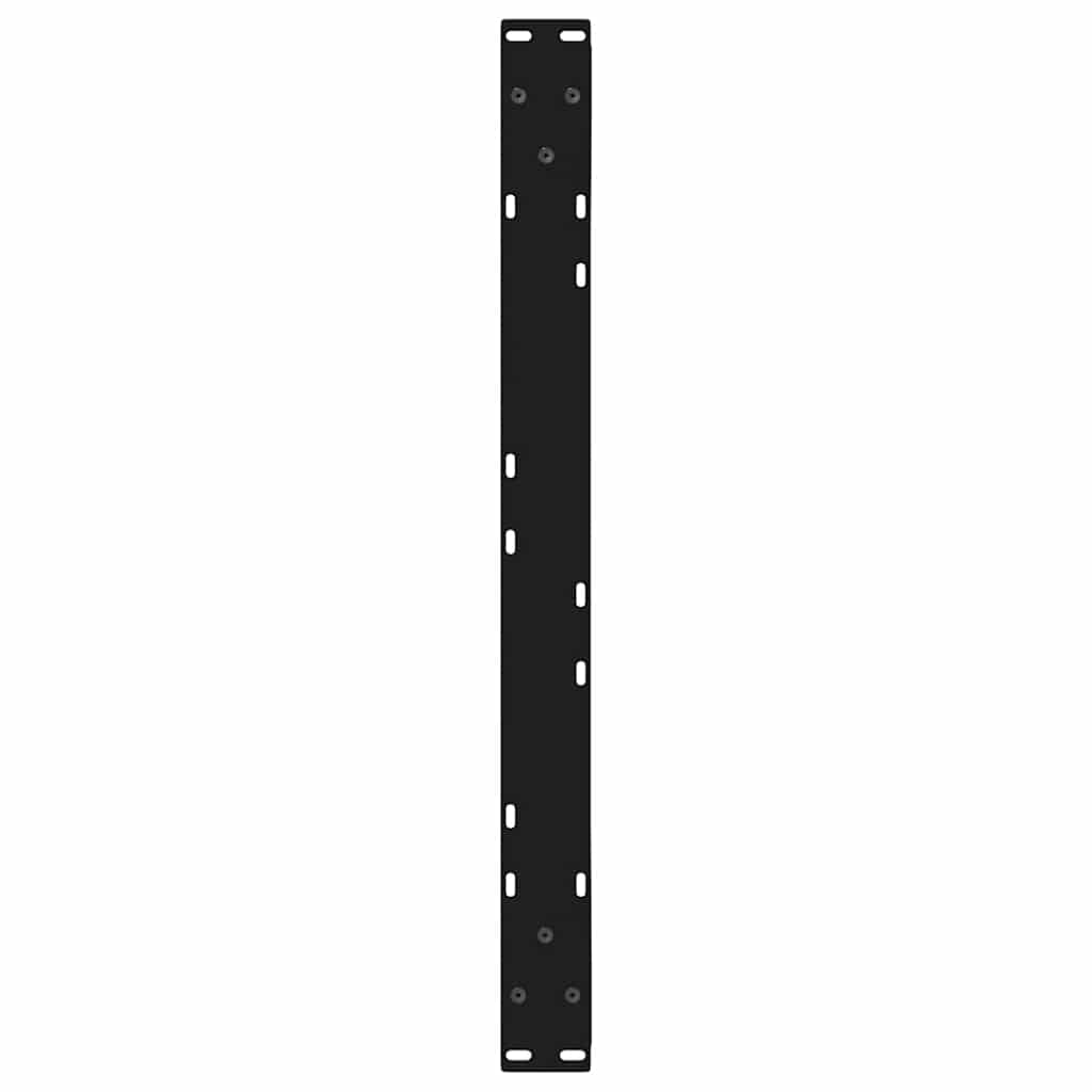 Coffee Table Legs 2 pcs Black 70x(42-43.3) cm Steel