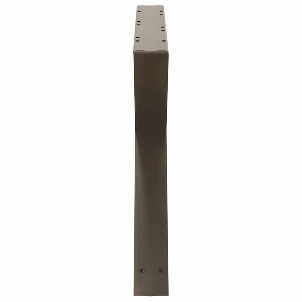 Coffee Table Legs 2 pcs Natural Steel 70x(42-43.3) cm Steel