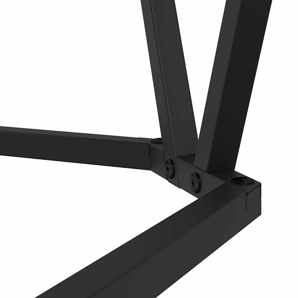 Coffee Table Old wood 80 x 80 x 45 cm Engineered wood and steel
