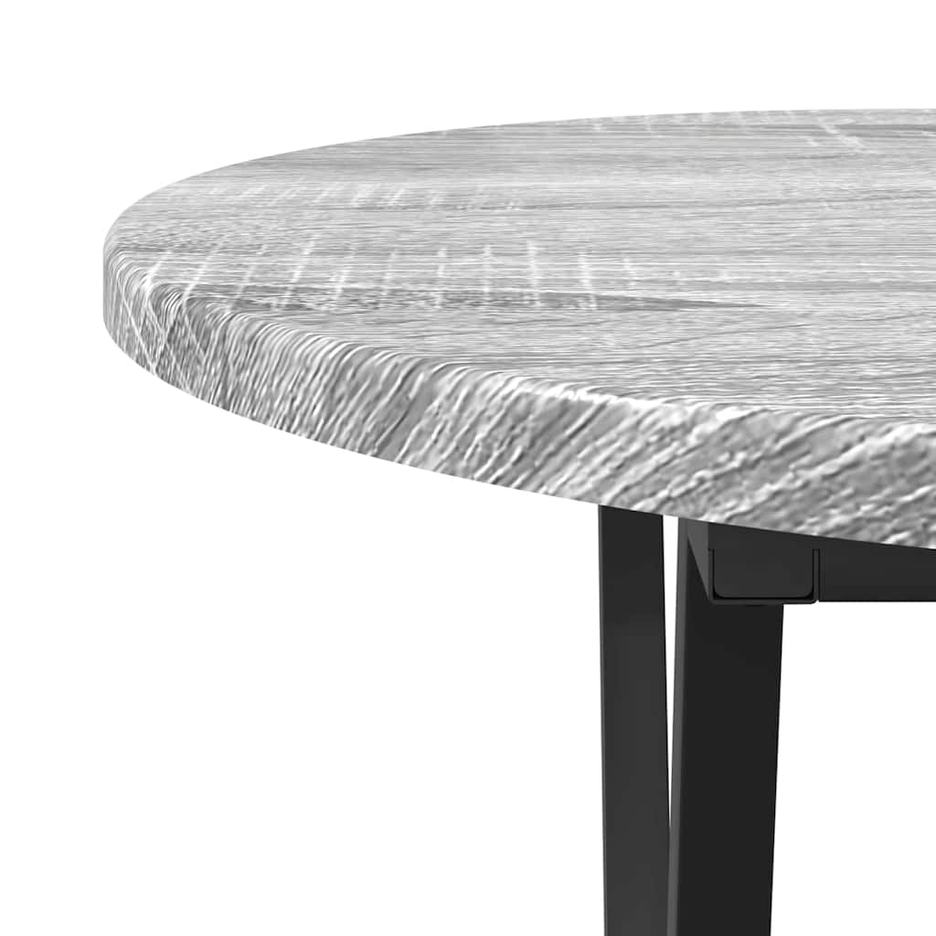 Coffee Table Grey 80 x 40 x 40.5 cm Engineered Wood and Metal