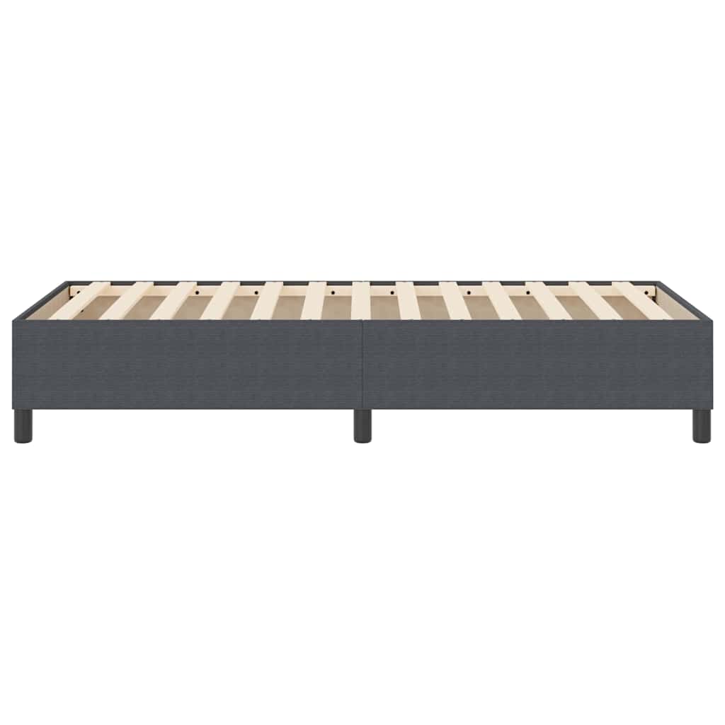Box Spring Bed Dark grey 90 x 190 cm Corduroy fabric