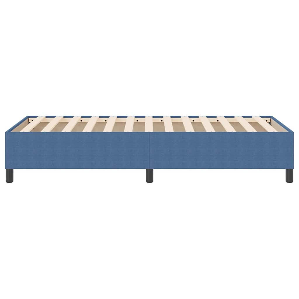 Box Spring Bed Blue 90 x 200 cm Corduroy fabric