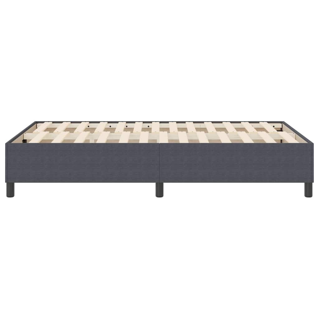 Box Spring Bed Dark grey 120 x 190 cm Corduroy fabric