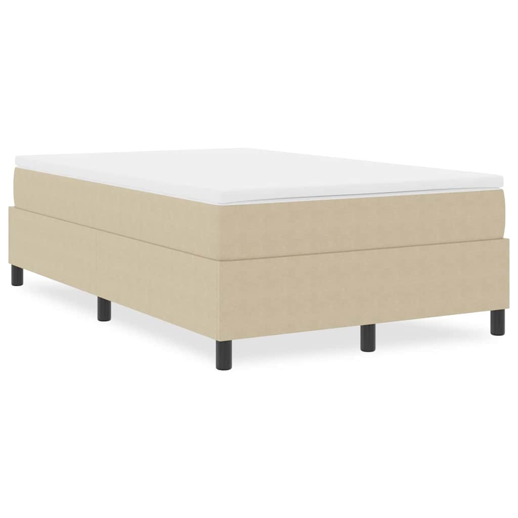 Box Spring Bed Grey Green 120 x 190 cm Corduroy fabric