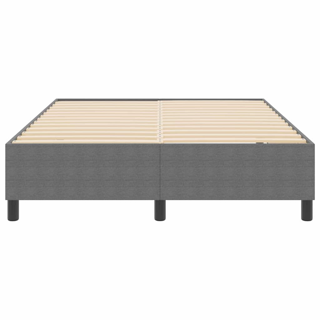Box Spring Bed Light grey 160 x 200 cm Corduroy fabric