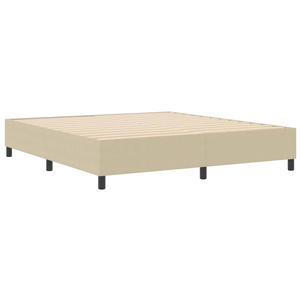 Box Spring Bed Grey Green 180 x 200 cm Corduroy fabric