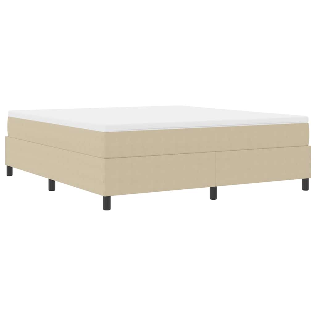 Box Spring Bed Grey Green 180 x 200 cm Corduroy fabric