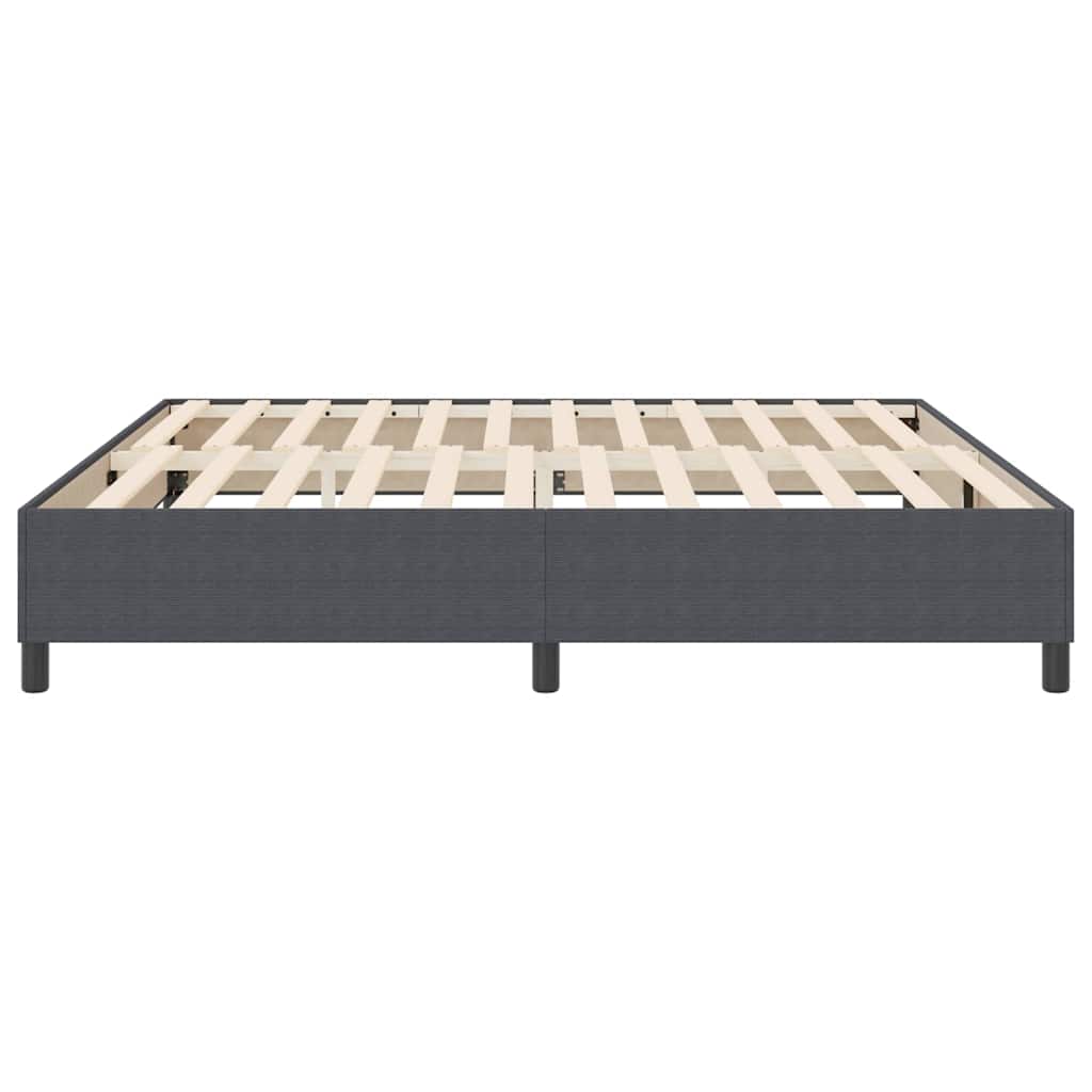 Box Spring Bed Dark grey 200 x 200 cm Corduroy fabric