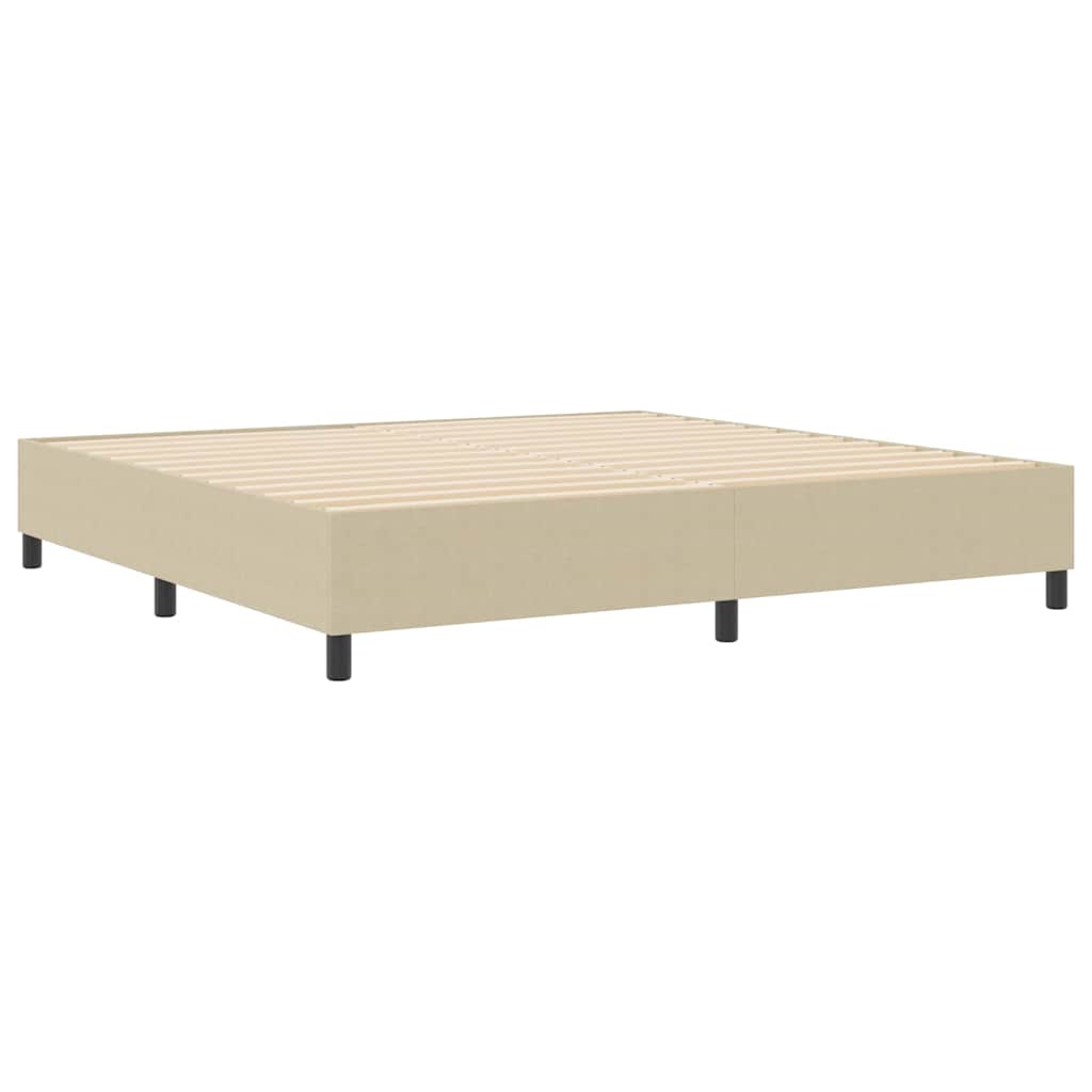 Box Spring Bed Grey Green 200 x 200 cm Corduroy fabric