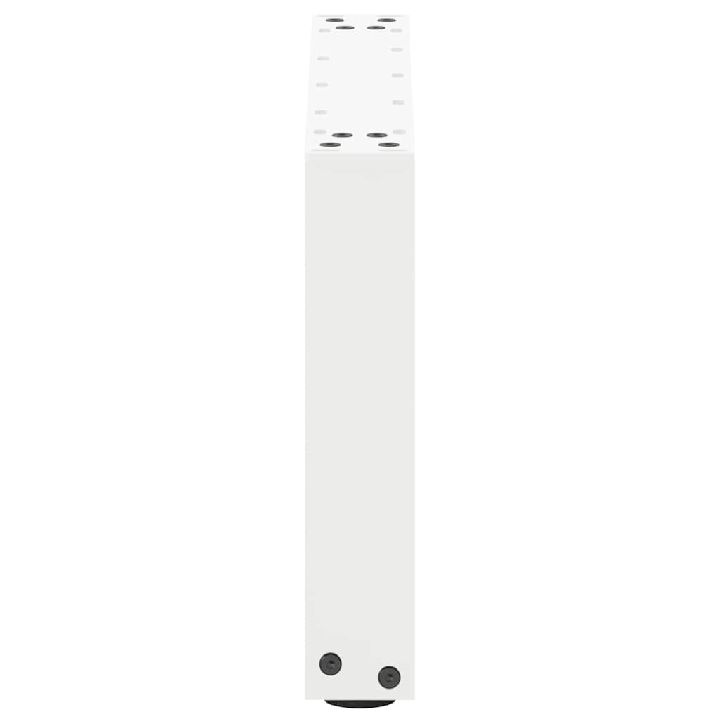 Coffee Table Legs U-Shaped 2 pcs White 50x(30-31) cm Steel