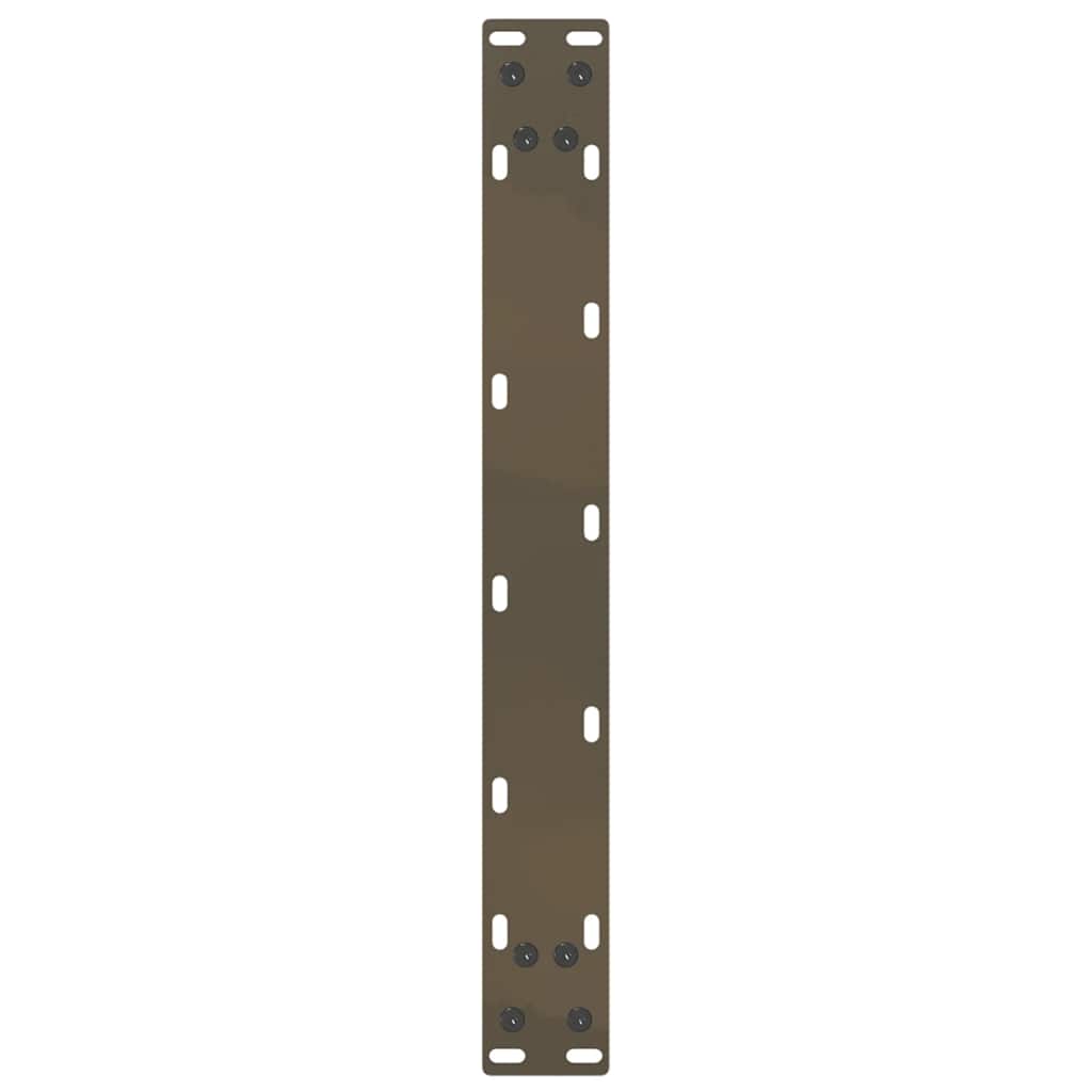 Coffee Table Legs U-Shaped 2 pcs Natural Steel 50x(30-31) cm Steel
