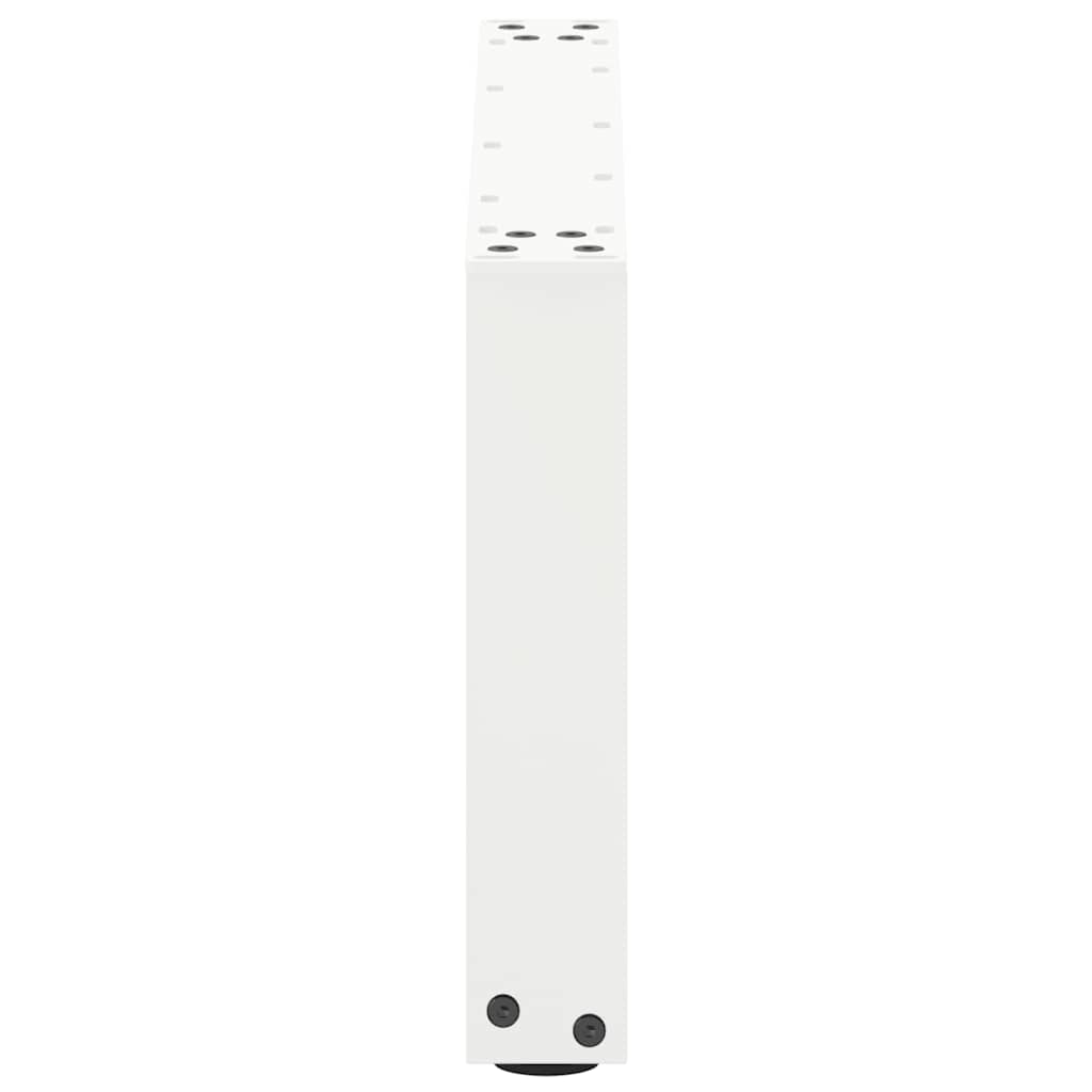 Coffee Table Legs U-Shaped 2 pcs White 70x(30-31) cm Steel