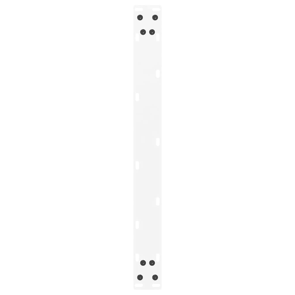 Coffee Table Legs U-Shaped 2 pcs White 70x(30-31) cm Steel