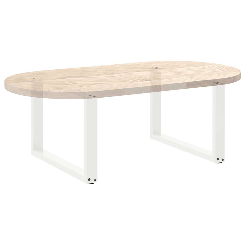 Coffee Table Legs U-Shaped 2 pcs White 60x(42-43) cm Steel