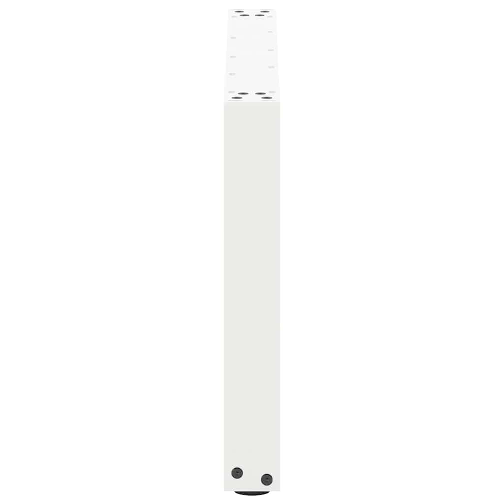 Coffee Table Legs U-Shaped 2 pcs White 70x(42-43) cm Steel