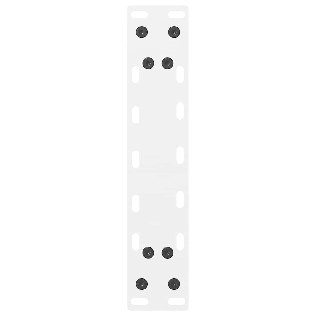 Coffee Table Legs White 2 pcs 30x(30-31) cm Steel