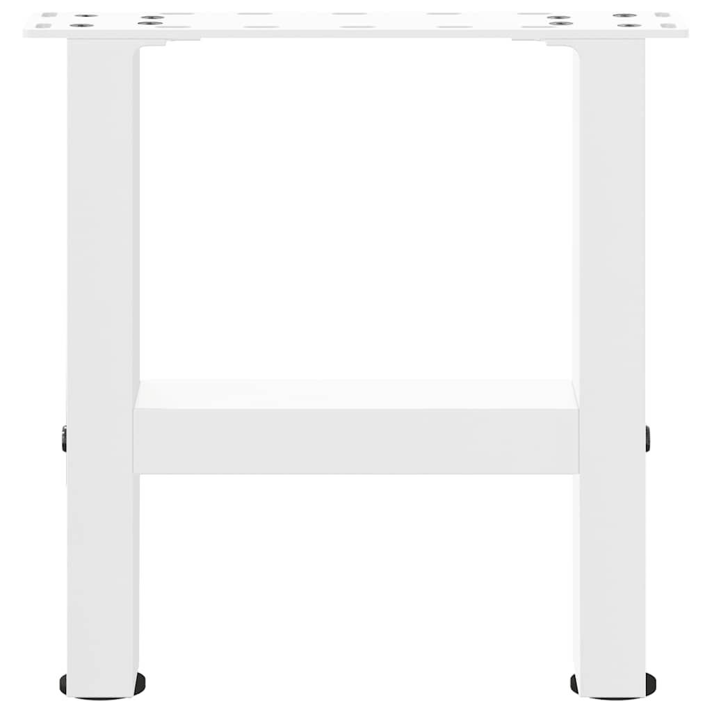 Coffee Table Legs White 2 pcs 40x(30-31) cm Steel