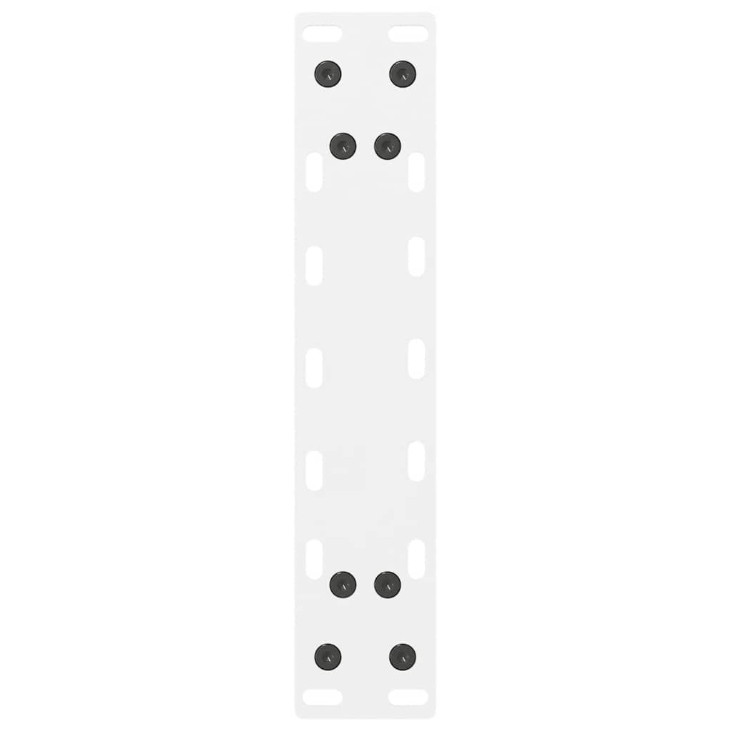 Coffee Table Legs White 2 pcs 40x(30-31) cm Steel