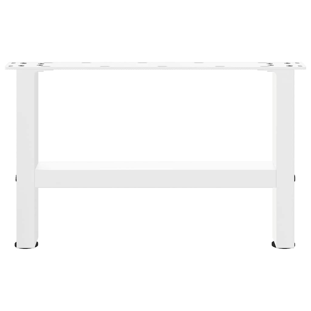 Coffee Table Legs White 2 pcs 50x(30-31) cm Steel