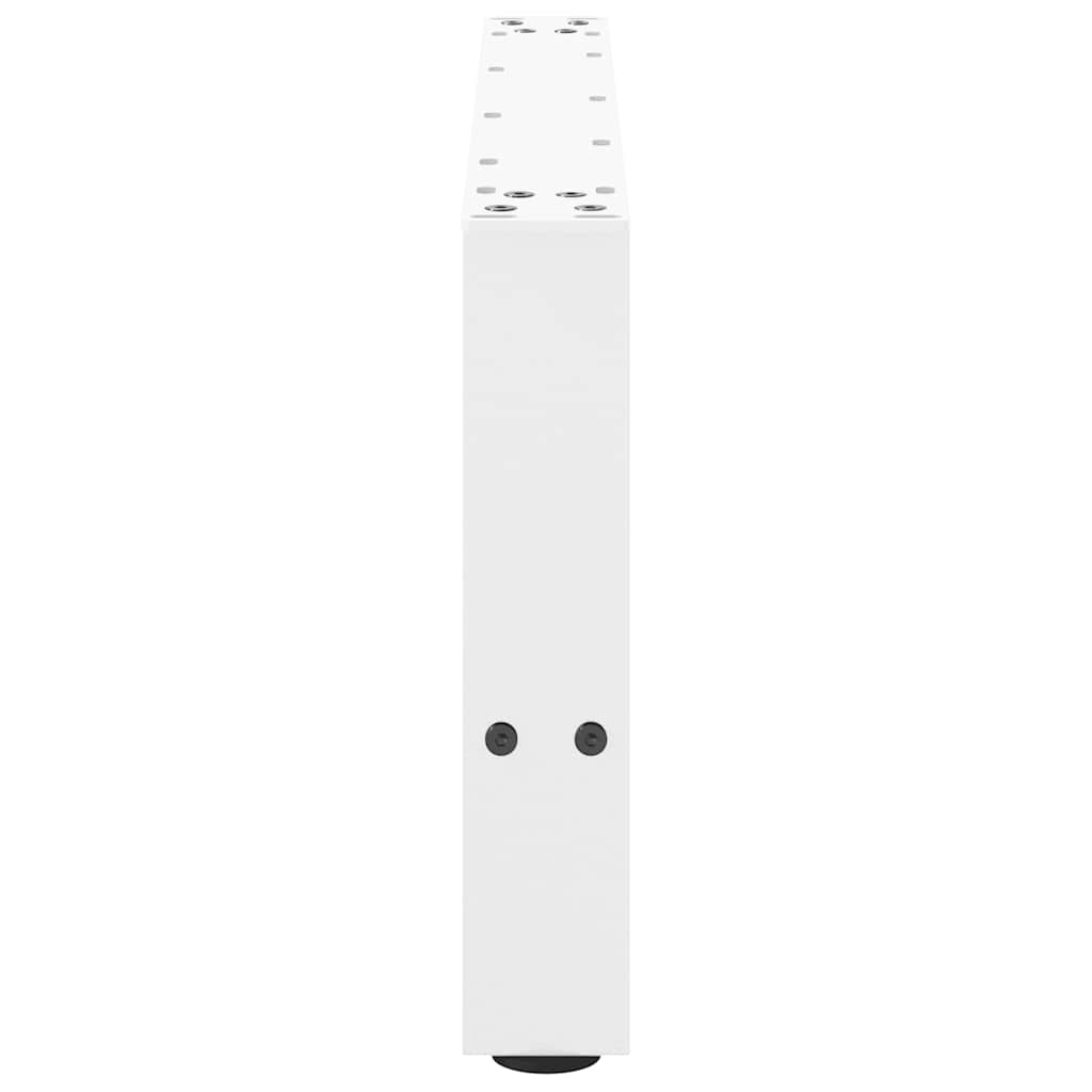 Coffee Table Legs White 2 pcs 70x(30-31) cm Steel