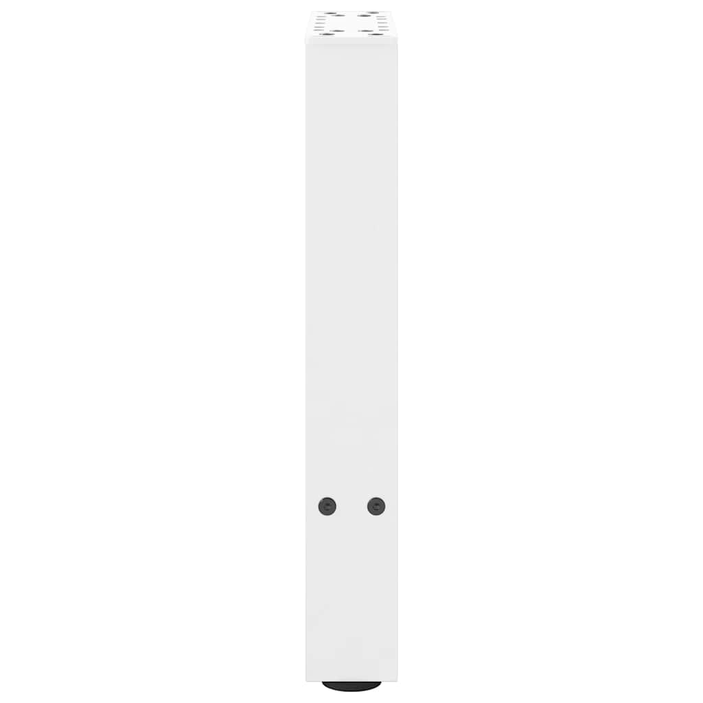 Coffee Table Legs White 2 pcs 28x(42-43) cm Steel