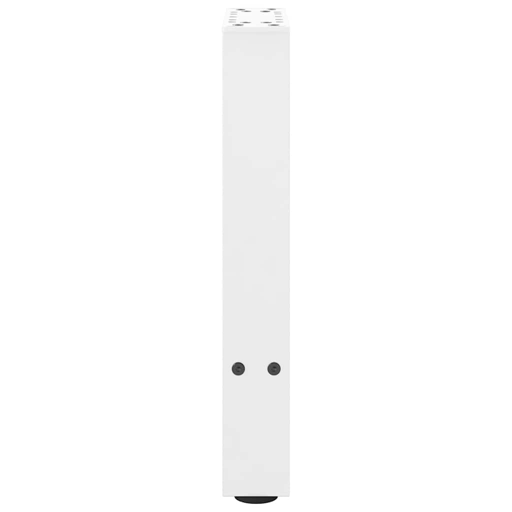 Coffee Table Legs White 2 pcs 38x(42-43) cm Steel