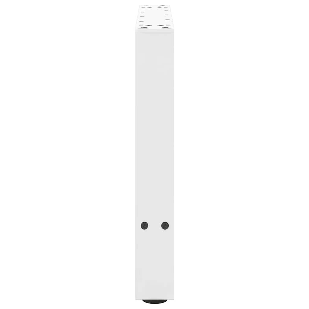 Coffee Table Legs White 2 pcs 50x(42-43) cm Steel