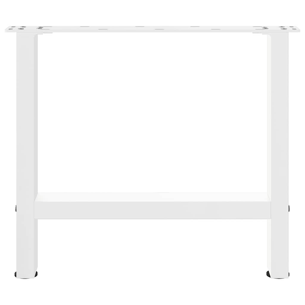 Coffee Table Legs White 2 pcs 60x(42-43) cm Steel
